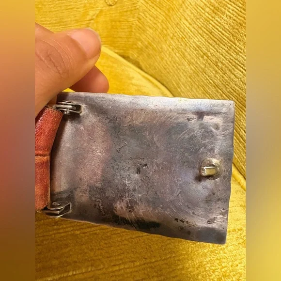 Sterling,  Gf and turquoise Native American belt and Aztec with turquoise - Picture 5 of 12